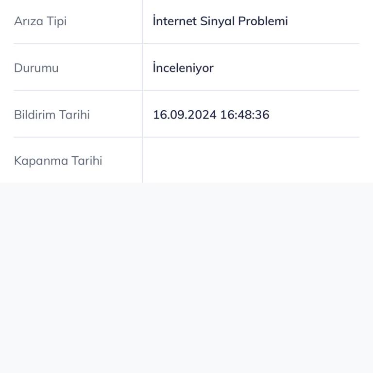 Türk Telekom Tarafından Sorun Çözülmemesi