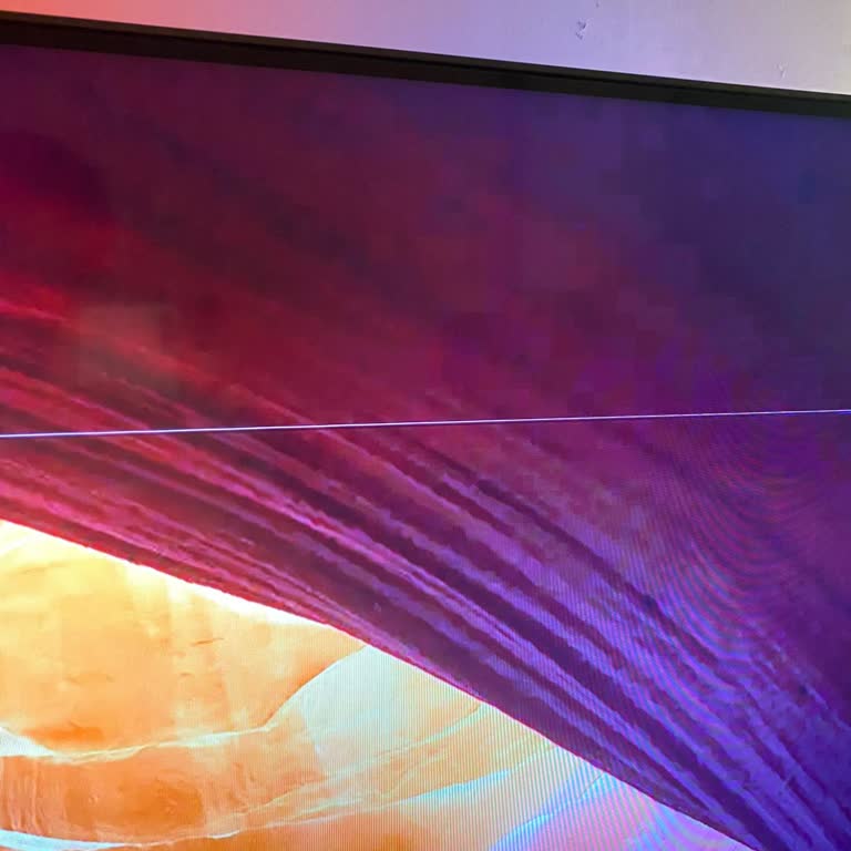 Philips TV Philips 55PUS8508 Ekranda Yatay Çizgi Sorunu