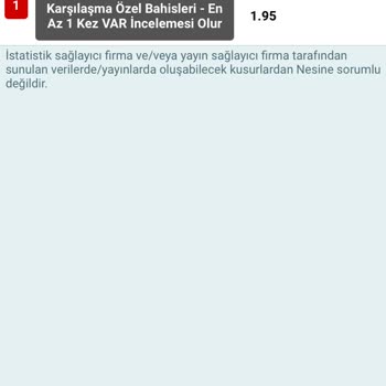 Nesine Maç Kuponu Ve VAR Sorunu