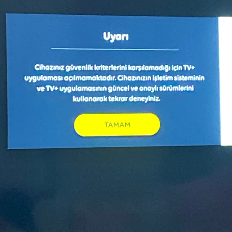 Turkcell TV+ TV+giremiyorum TV'de Hata Veriyor