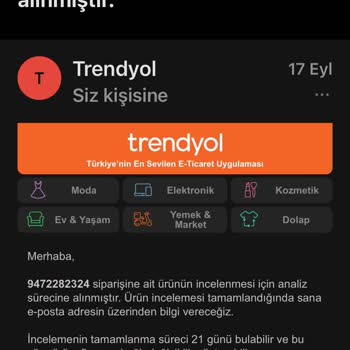 Trendyol Kusurlu Ürüne Paramı İade Etmiyor