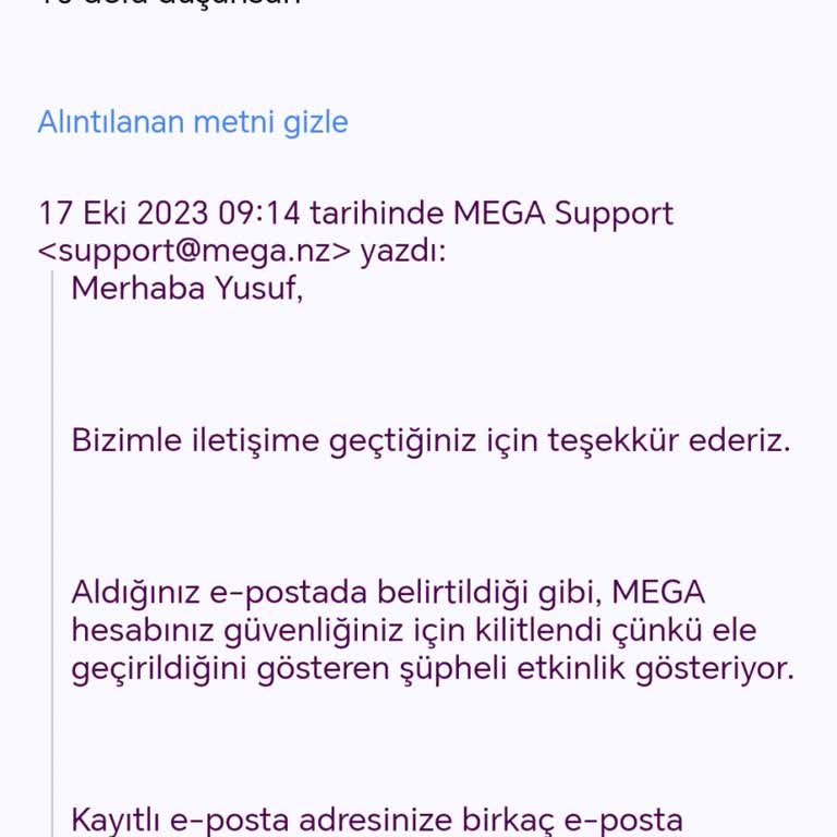 Mega.io Önemli Dosyalarım Silindi!