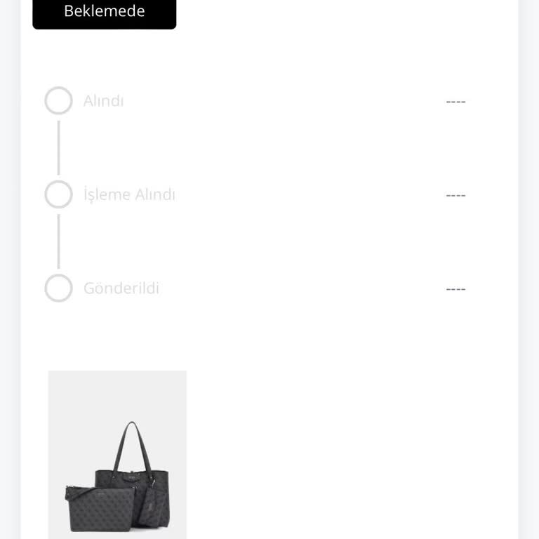 Guess "Bekleme" Durumundaki Sipariş