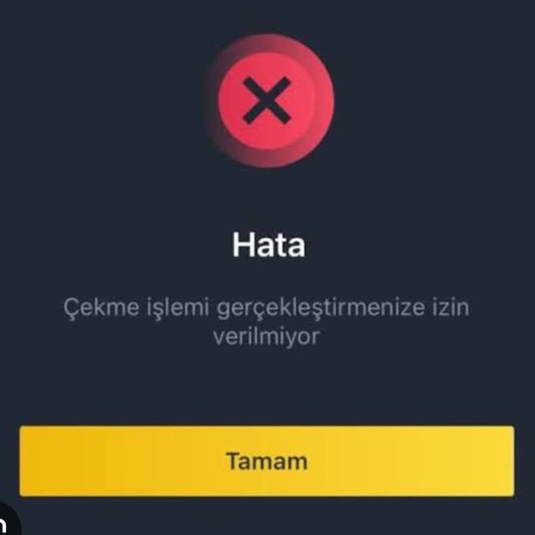 Binance TR Sebepsiz Yere Para Çekme İşlemimi Gerçekleştirmiyor