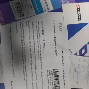 Lotto Marka Ayıplı Ayakkabı Ürünü Sorumluluk Reddi