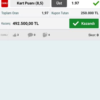 Nesine Kazanamayan Kuponum Ama Kazanması Gereken