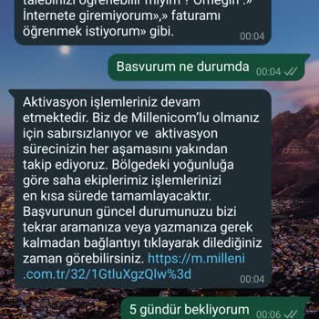 Millenicom Olumsuz İnternet Başvurusu