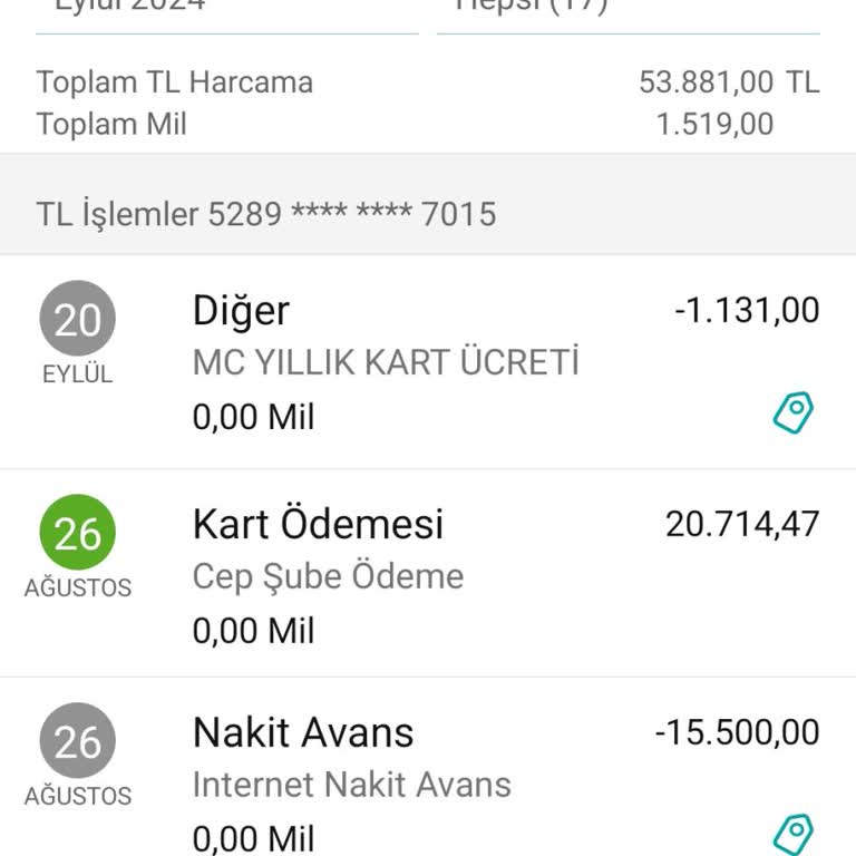 Garanti BBVA Kart Aidat İadesi