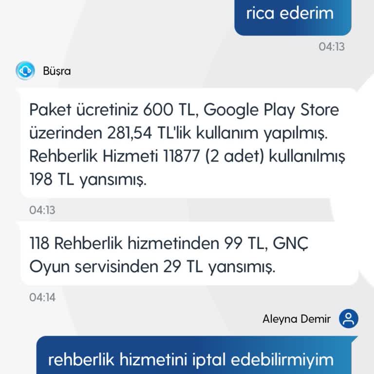 11877 Geri İade İstiyorum Ücretli Yazmadı
