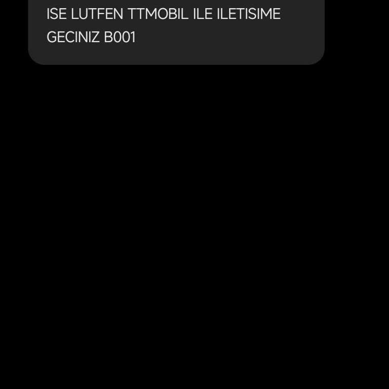Türk Telekom Yasal Uyarıdan Gelen Mesaj