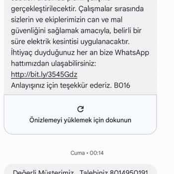 GDZ Elektrik Dağıtım Manisa Gediz Sokak Lambası Yanmıyor