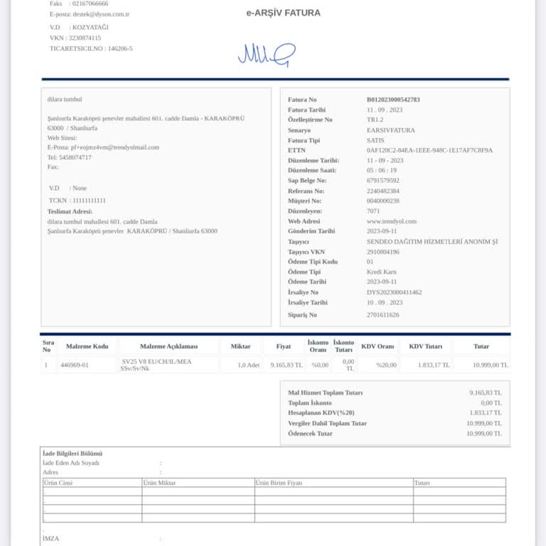 Dyson Süpürge Çalışmıyor Düğmeye Bastığım Halde