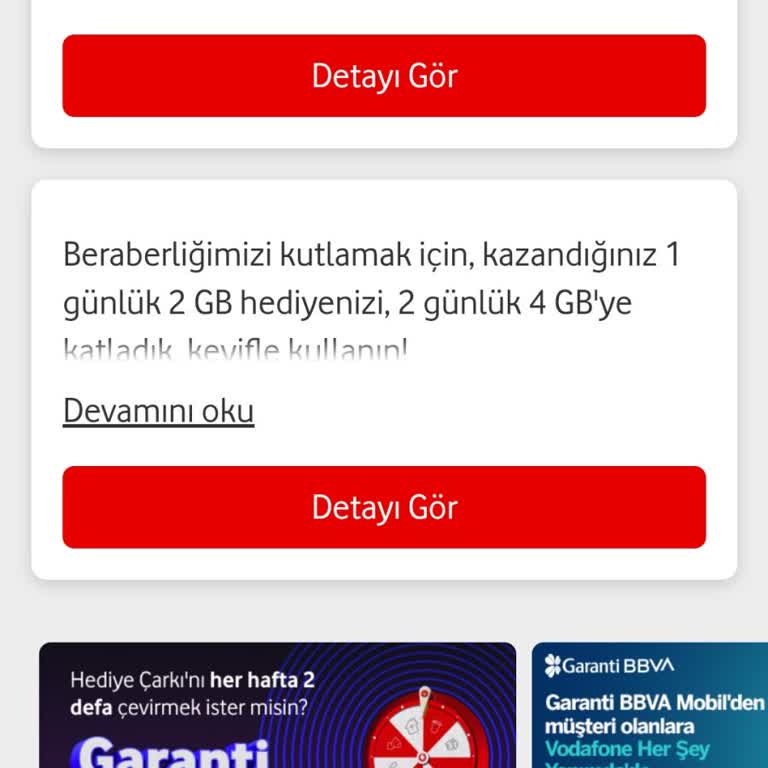 Vodafone Yanımda Premium Üyelikte Eksik İnternet Sorunu!