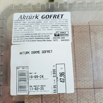 Aktürk Helva Marketten Alınan Ürünlerin Tadı Sorunu