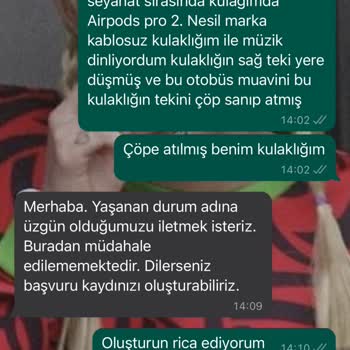 Kamil Koç Kulaklığım Çöpe Atıldı