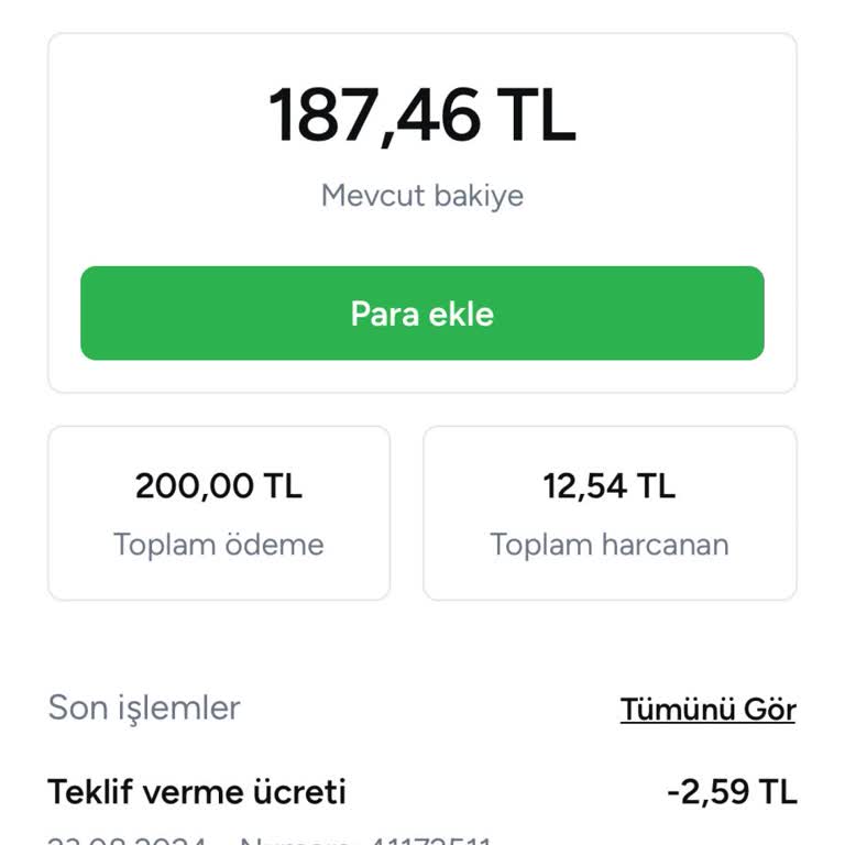 Armut Pro Bakiyemi Geri Alamıyorum