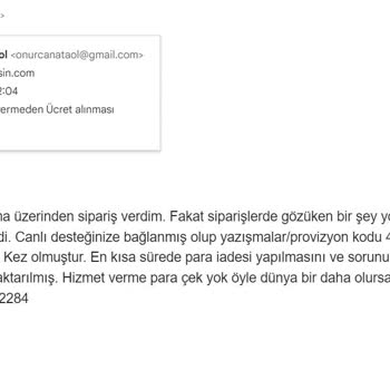 Hizmet Vermeden Ücret Alınması Acil Son Uyarı Tıkla Gelsin