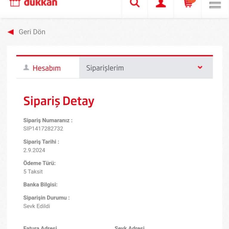 Yanlış Adrese Teslim Edilen Sipariş ve Geciken Hizmet