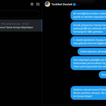 TurkNet Abone Telefon Numarası Ve Online İşlemler