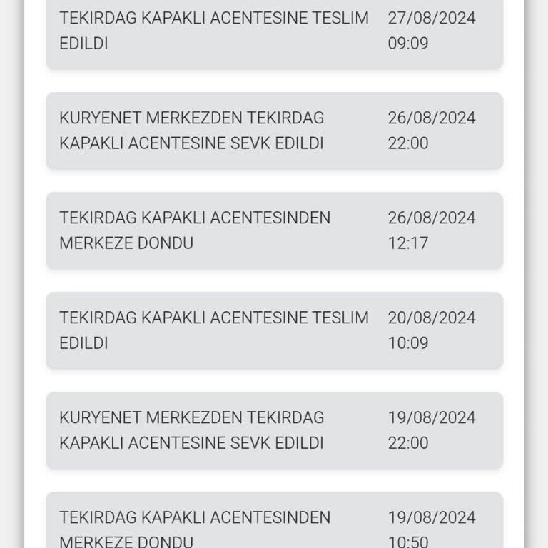 Kapaklı Kuryenet İletişimsizlik V E Sorumsuzluğu
