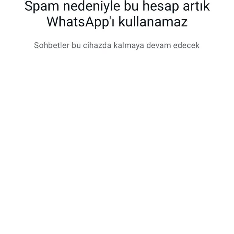 WhatsApp Spam Yediniz
