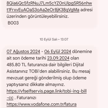 Vodafone Faturalarda Şok Zam ve Müşteri Hizmetleri Sorunu