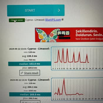 TT Mobil Veri Yüksek MS Ve Paket Kaybı
