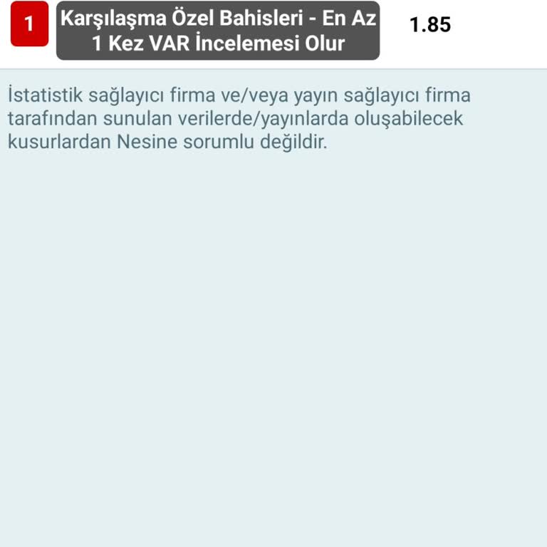 Nesine İşgüzarlığı Sayesinde Kaybeden Bahisim