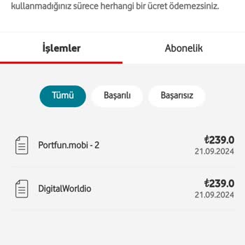 İzinsiz Abonelik ve Fatura Yansıtma Sorunu