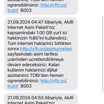 Vodafone Müşteri Hizmetleri ve Ekstra Ücret Sorunu