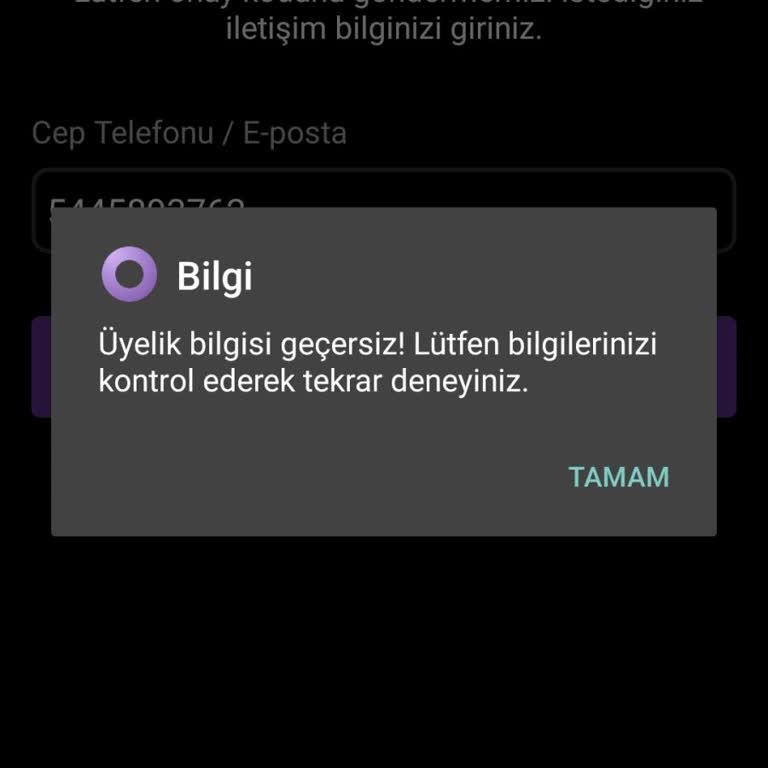 Digiturk Şifre Alamama Hatası