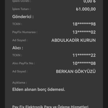 Tümbet Para Yiyor Bin Liramı Yedi Geri Vermedi