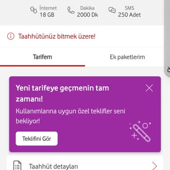 Vodafone Faturamda Haksız Ücretlendirme ve Cayma Bedeli Sorunu
