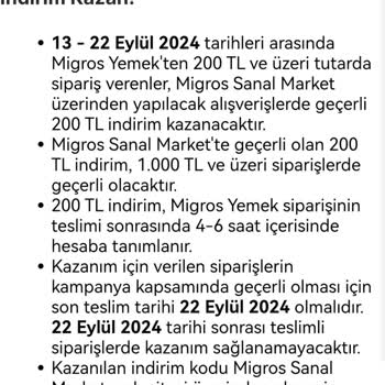 Migros Kampanya Sorunu Hk