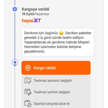 hepsiJET Muammaya Dönüşen Teslimat