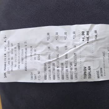 Şok Market Etiket Ve Kasa Fiyatının Aynı Olmaması