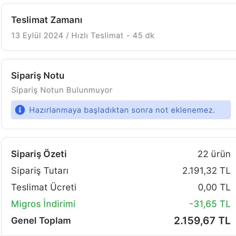 Migros Online Market İndirim Uygulamadı