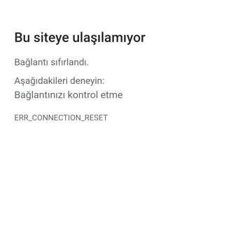 Google Bu Siteye Ulaşılamıyor