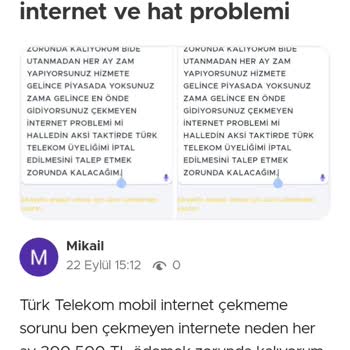 Türk Telekom Çekmeyen İnternet Ve Çekmeyen Mobil Hat Problemi