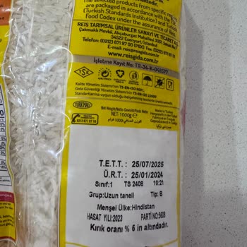 Reis Gıda Migros'tan Aldığım Reis Marka Pirinç Ve Bulgurlarda Böcek Sorunu