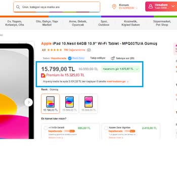 Hepsiburada Premium Fiyat Uygulaması Hk.