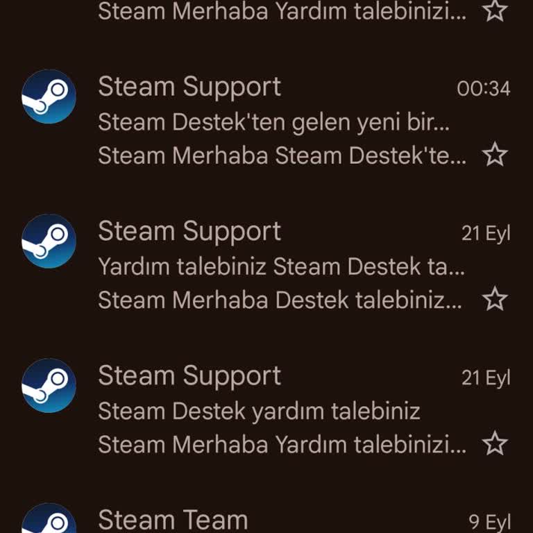 Steam Support Yardımcı Olmuyor
