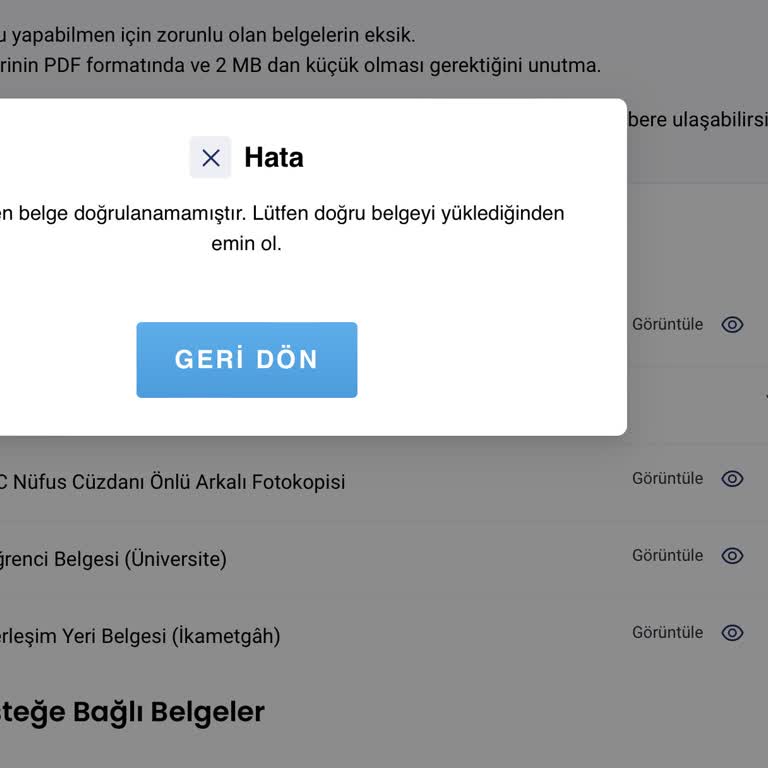 Microfon Belge Yükleme Hatası