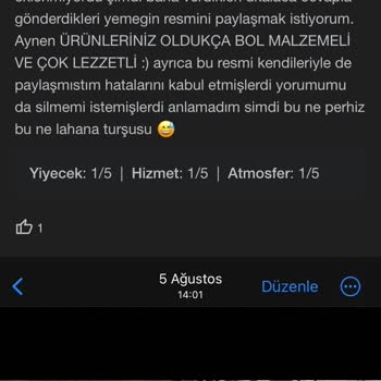 Komagene Dürüm Ve Satıcı Şikayet