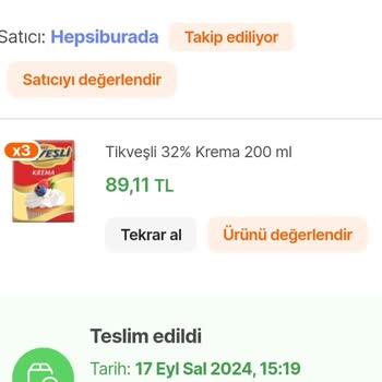 Hepsiburada Son Kullanma Tarihi Bitmek Üzere Olan Ürün Gönderdi.