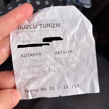 Buzlu Turizm Pişmanlıktır (gecikme - Farklı Otobüs)