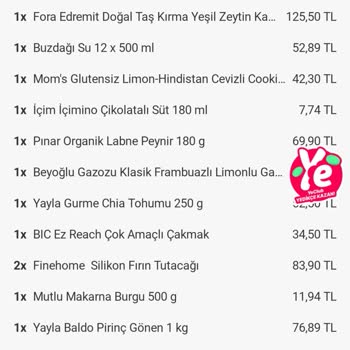 Yemeksepeti Elinde Olmayan Ürünleri Satıp, Getirmeyerek Mağdur Ediyor