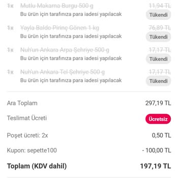 Yemeksepeti Elinde Olmayan Ürünleri Satıp, Getirmeyerek Mağdur Ediyor