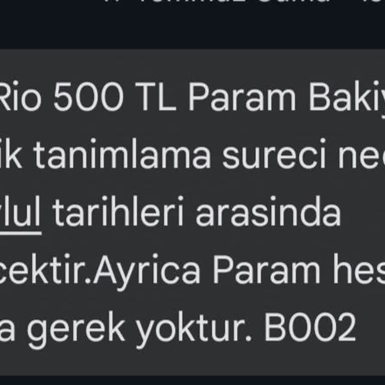 KazandıRio 500 TL Param Puan Yatmadı