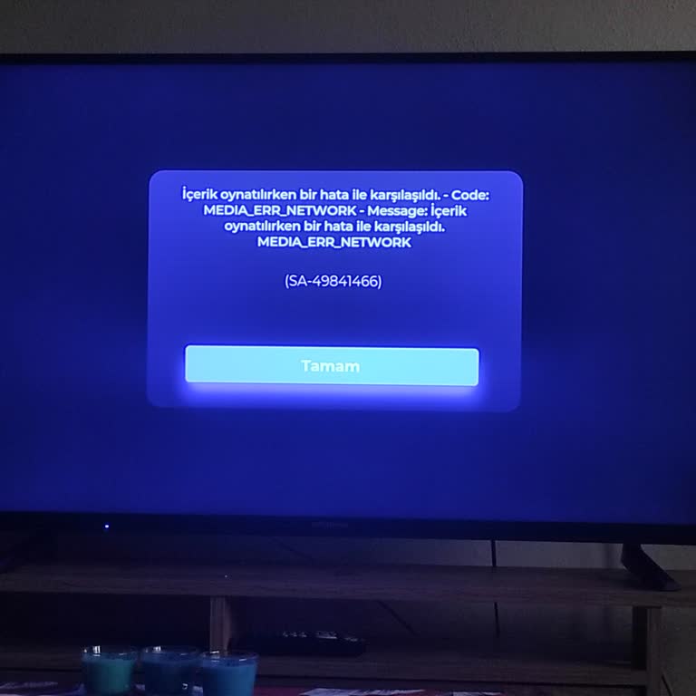 TOD Tv Tod MEDIA_ERR_NETWORK Problemi